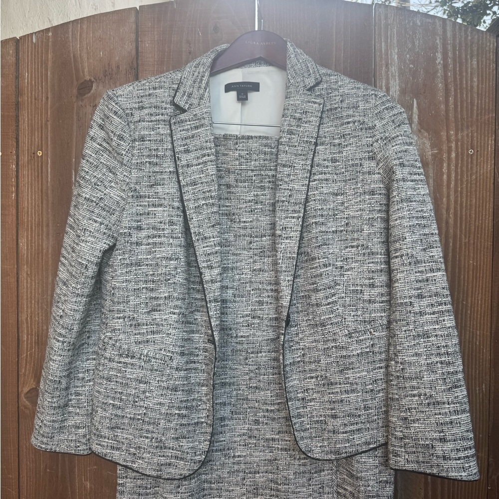 Ann Taylor Women's Gray Textured Blazer